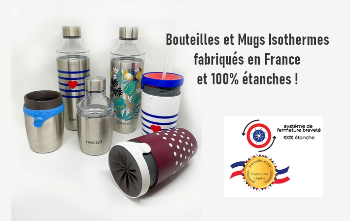 mug bouteille neolid isotherme