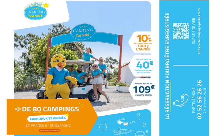 reduction camping paradis