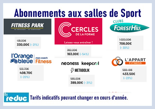 reduction salles sport